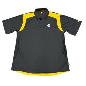NFL Team Apparel Men's Pittsburgh Steelers Polo Shirt Size XL